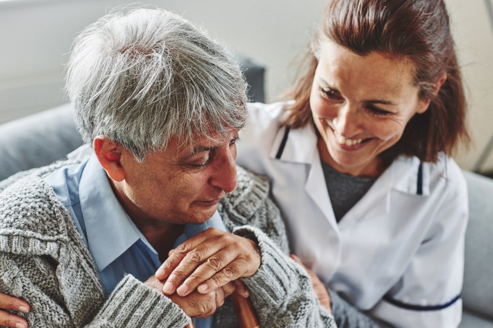Elderly Person with Carer